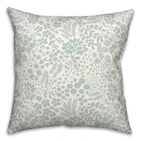 Dainty Floral Square Throw Pillow