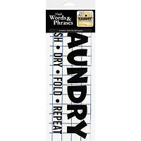 Leisure Arts® Vinyl Matte Black Laundry Decal