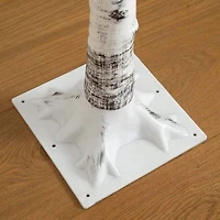 8ft. Pre-Lit White Birch Artificial Christmas Tree, Warm White LED Lights