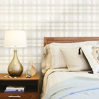 RoomMates Tweed Plaid Peel & Stick Wallpaper