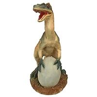 Design Toscano 14.5" The Egg & Raptor Dinosaur Statue
