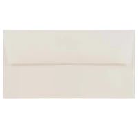 JAM Paper 3.825" x 7.5" Bright White Wove Monarch Strathmore Invitation Envelopes, 50ct.
