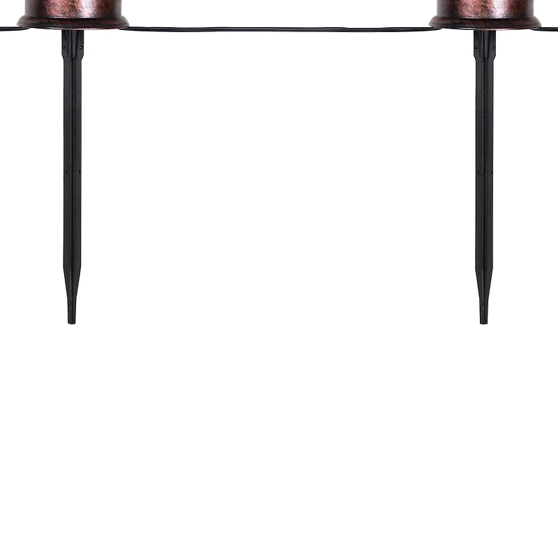 16.75" Orange Flickering Halloween Jack O' Lantern Pathway Markers, 3ct.