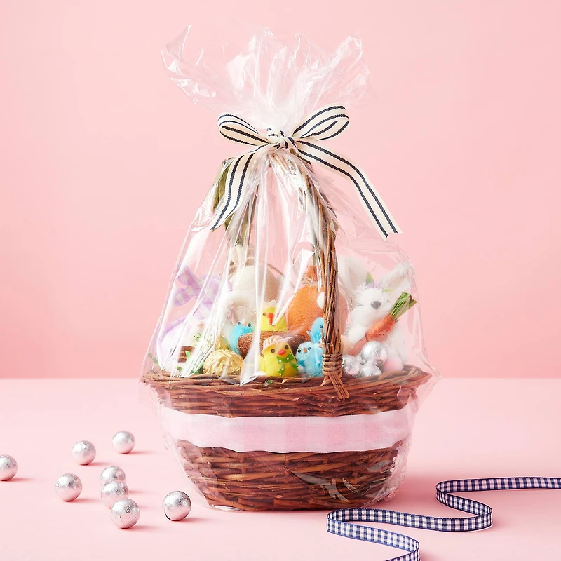 12 Packs: 24 ct. (288 total) Clear Basket Gift Bags by Celebrate It