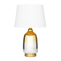 Gold Glass Glam Accent Lamp, 16" x 16" x 26"