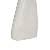 White Marble Whale Tail Sculpture Set
