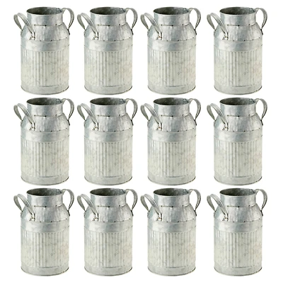 12 Pack: 8" Galvanized Decorative Milk Jug by Ashland®