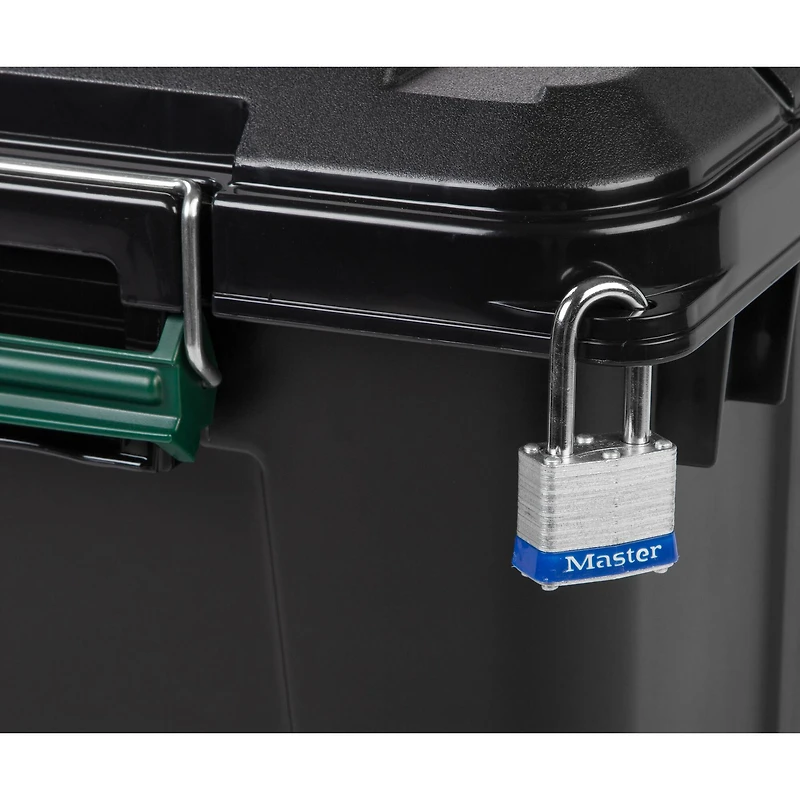 IRIS® Remington® 82qt. Black Store-It-All Utility Totes with Buckle Lids, 4ct.