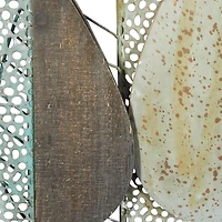 47" Brown Modern Leaves Wall Décor