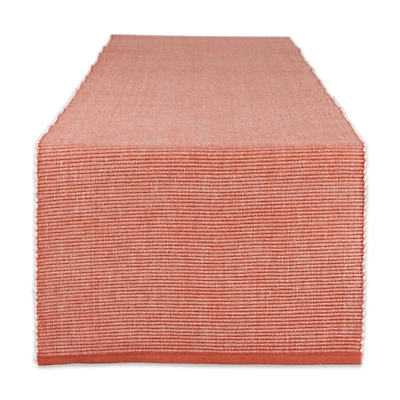 DII® 108" Vintage Red & White 2-Tone Ribbed Table Runner