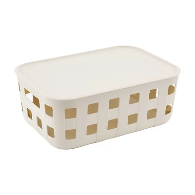 Ezy Storage Aura 12.7qt. Lidded Basket