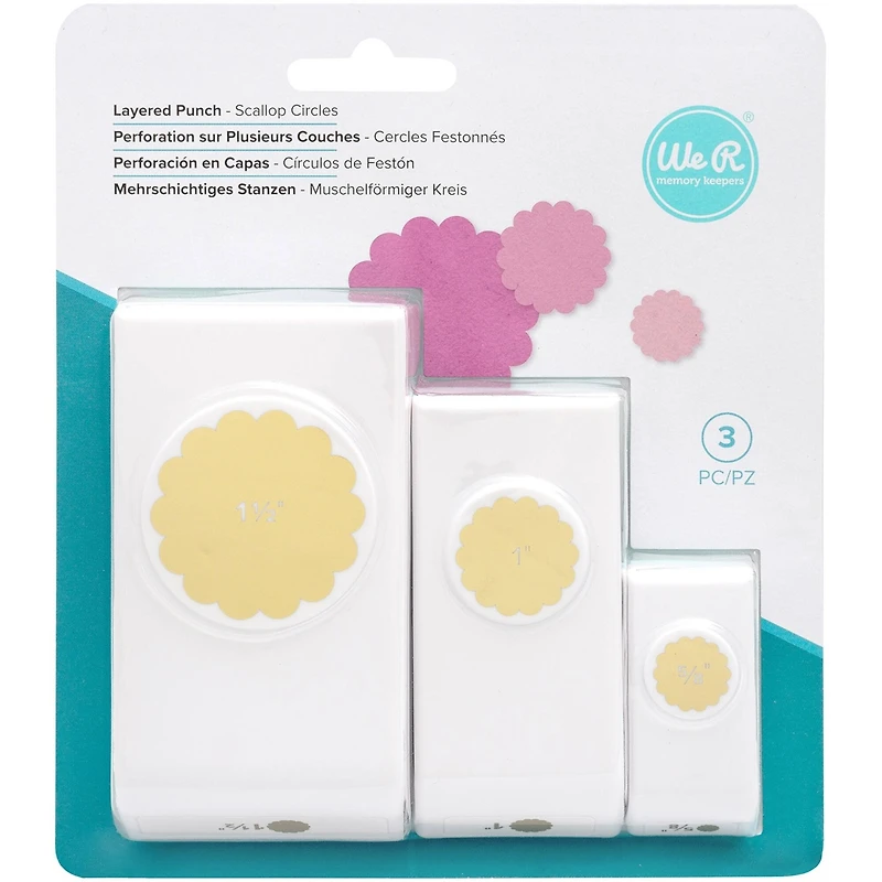 We R Memory Keepers® Scallop Circles Layering Punches Set