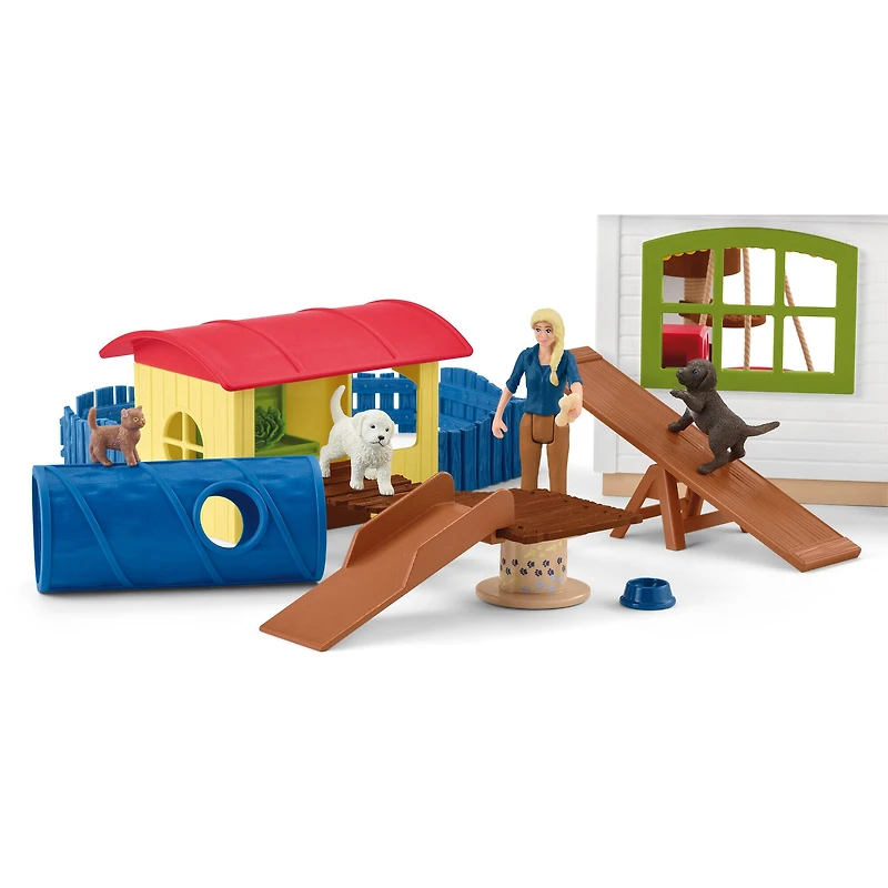 Schleich Farm World Pet Hotel Animal Playset