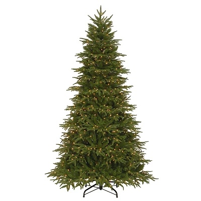 7.5ft. Pre-Lit Feel-Real® Northern Frasier Fir Artificial Christmas Tree, Clear Lights