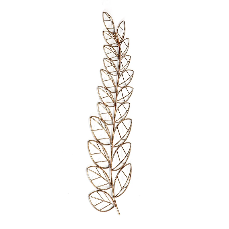 Habitat Decor 33" Gold Eber Leaves Metal Wall Art