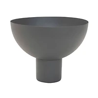 Hello Honey® 12" Gray Decorative Metal Footed Bowl