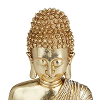 Gold Polystone Traditional Sculpture, 11" x 9" x 6"