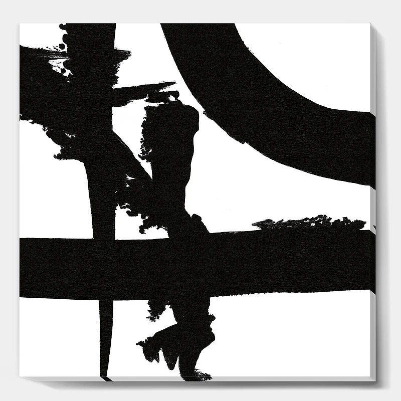 Designart - Black & White Crossing Paths I