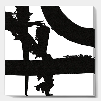 Designart - Black & White Crossing Paths I