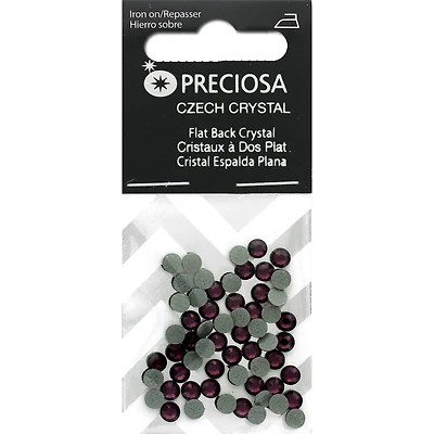 John Bead Preciosa VIVA12 Hot Fix Flatback Czech Crystals