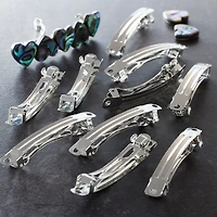Bead Landing™ Rhodium Hair Barrette, 2 1/4"