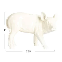 Hello Honey® 7.25" Wide Country Charm Pig Taper Candle Holder