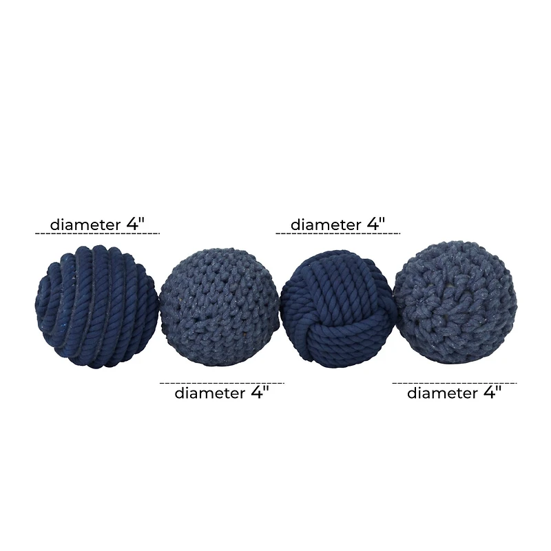 Blue Coastal Abstract Orbs & Vase Filler