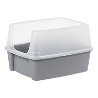 IRIS® 20qt. Gray Cat Litter Box with Open Lid
