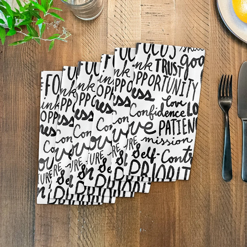 Wisdom Words 10" x 10" Cotton Twill Napkin