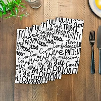 Wisdom Words 10" x 10" Cotton Twill Napkin