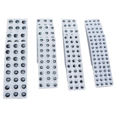 S&S Worldwide® Assorted Size Black Peel & Stick Wiggly Eye, 500ct.