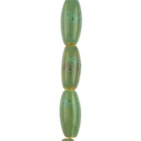 Green Ceramic Oval Beads, 29.5mm by Bead Landing™