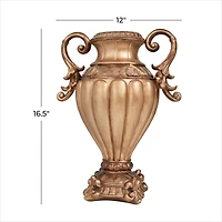 17" Bronze Traditional Decorative Jar