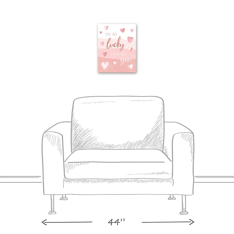 Lucky I  Found You 11" x 14" Canvas Wall Art