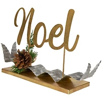 11" Pine & Pinecone NOEL Tabletop Christmas Décor