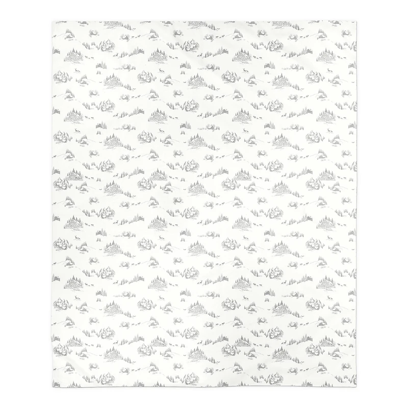 Snowy Town 50x60 Sherpa Fleece Blanket