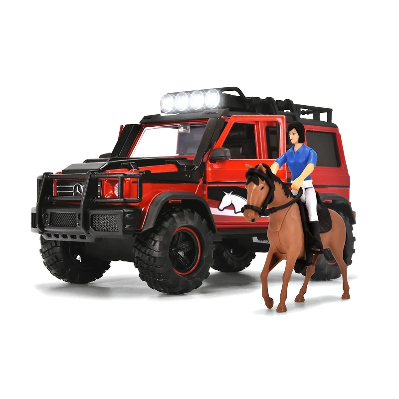 Dickie Toys Light & Sound Horse Trailer Playset