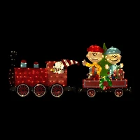 Peanuts® 2-Piece 2D Pre Lit Train Yard Art Set