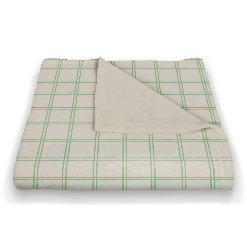 Happy Pats Day Plaid 50" x 60" Coral Fleece Blanket