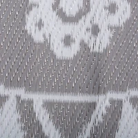 DII® Round Gray Floral Outdoor Rug, 5ft.