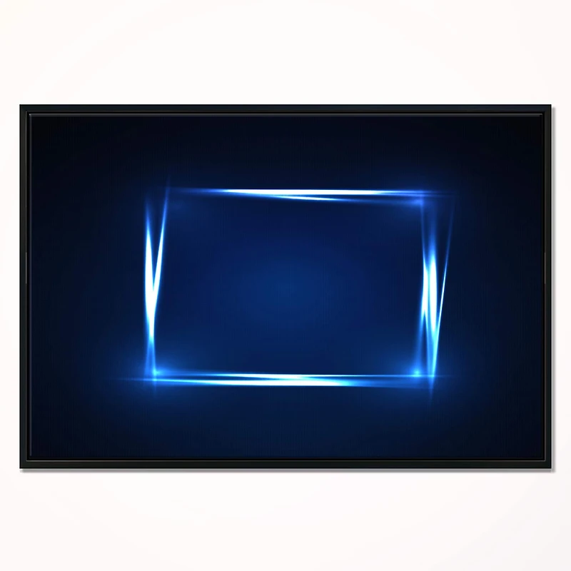 Designart - Neon Shape Blue