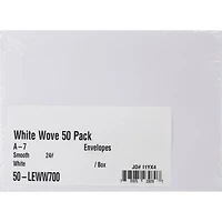 Leader Paper Products White A7 Envelopes, 50ct.