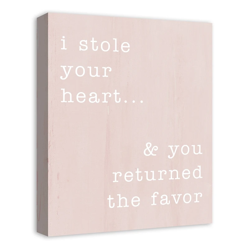 I Stole Your Heart 16" x 20" Canvas Wall Art