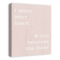 I Stole Your Heart 16" x 20" Canvas Wall Art