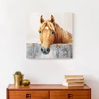 Neutral Horse Canvas Wall Art