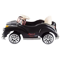 Toy Time Black Battery Powered Ride-On Classic Coupe Car