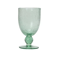 Hello Honey® 14oz. Transparent Stemmed Bubble Glass Set