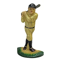 Design Toscano 9" Baseball Player Cast Iron Bookend & Sculptural Doorstop
