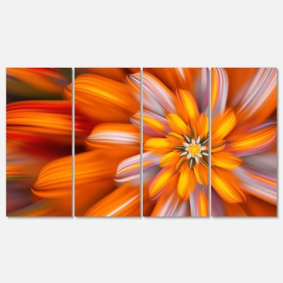 Designart - Massive Orange Fractal Flower