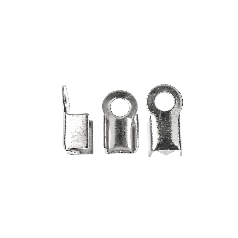 9mm Stainless Steel Folding End Crimps by Bead Landing™